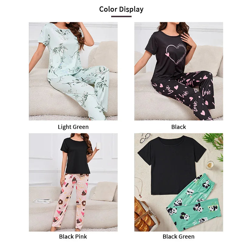 Adorable Heart Print Soft Set