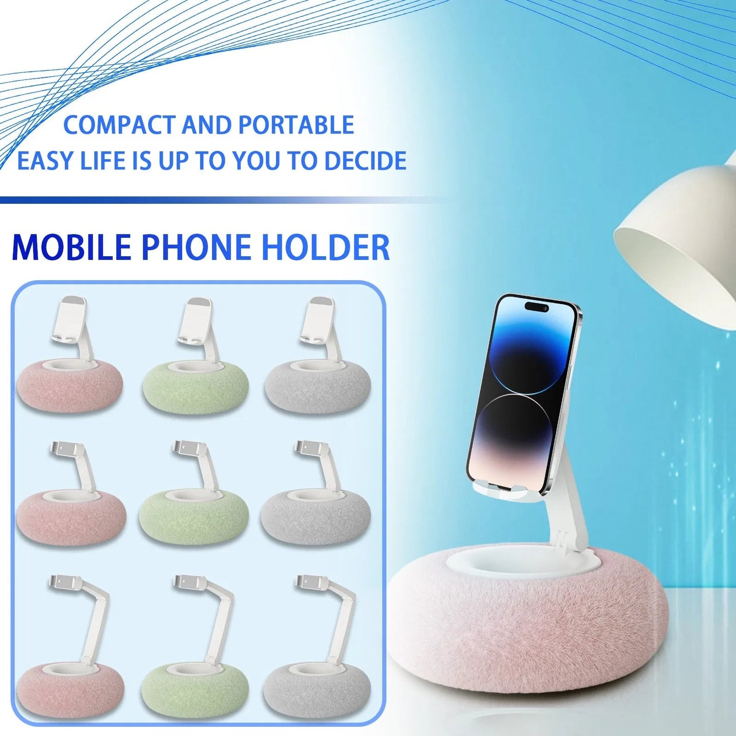Cute Plush Phone Holder
